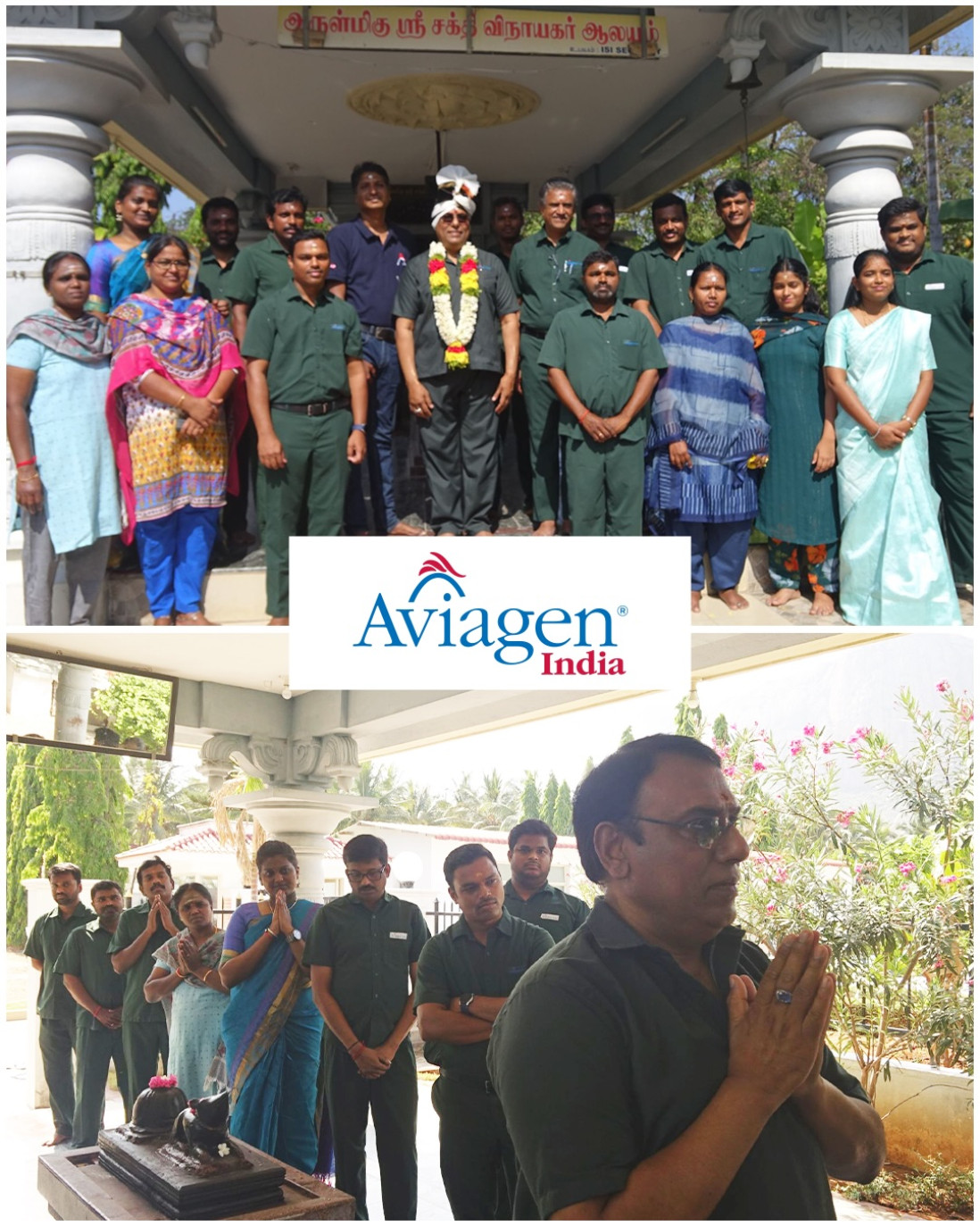 Aviagen India team welcome Dr. R.K. Jaiswal with a warm and traditional ceremony